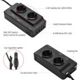 thumbnail image 3 of Inversor De Corriente Para Coche De 200 W, Convertidor De CC De 12 V A CA De 220 V Con 2 Salidas De CA, 4 Puertos USB, Interruptor De Encendido/apagado, Protección Segura,, 3 of 7