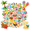 3A, variant on 35pcs-50pcs Tropical Stickers Summer Cartoon Stickers Beach Fruit Stickers for Laptops Suitcase Fridge