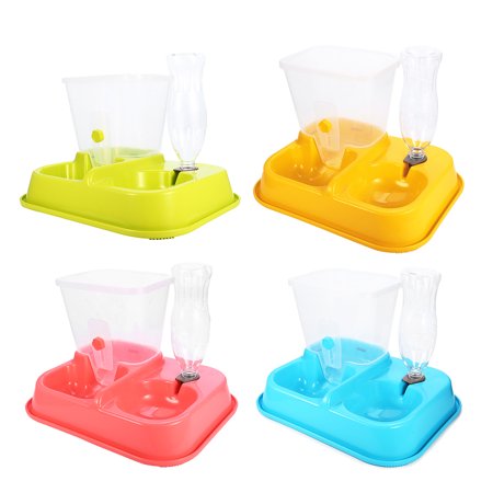 2 In1 Automatic Pet Feeders And Waterers Dog Cat Dispenser Food