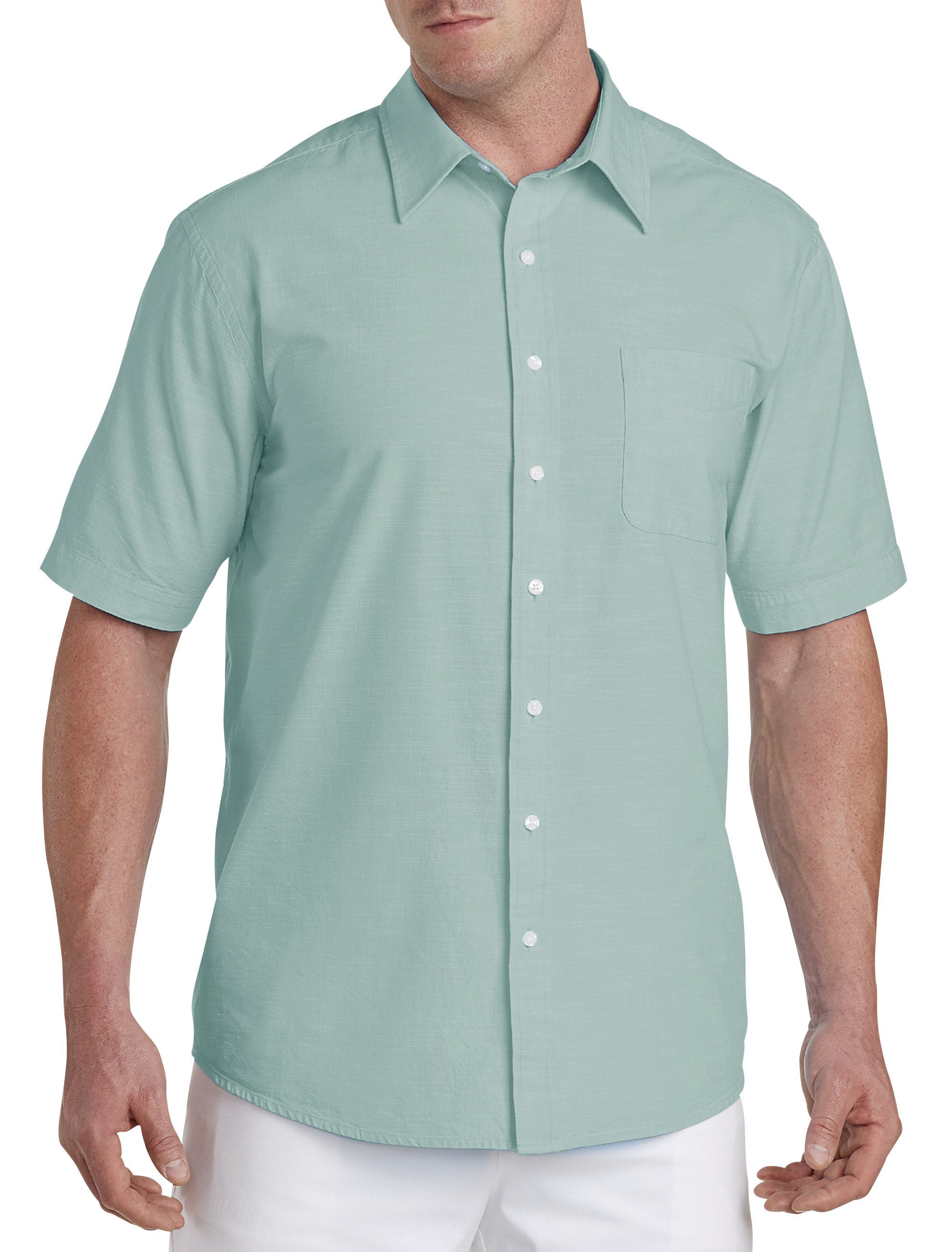 Oak Hill - Men's Big & Tall Oak Hill Washed Cotton Sport Shirt ...