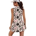 thumbnail image 2 of Pzuqiu Flower Leopard Print Sleeveless Sport Dresses for Women Size M Breathable Running Outdoor Tops with Shorts Trendy Athletic Outfits Activewear for Daily Casual Wear, 2 of 7