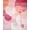 Coral, Pattern 2, variant on ODIKA 4'x6' Machine Washable Non-Slip Area Rug, Modern Petal Mosaic with Overlapping Rounded Shapes and Subtle Ombre Layers High Traffic Rug, Coral, 140978