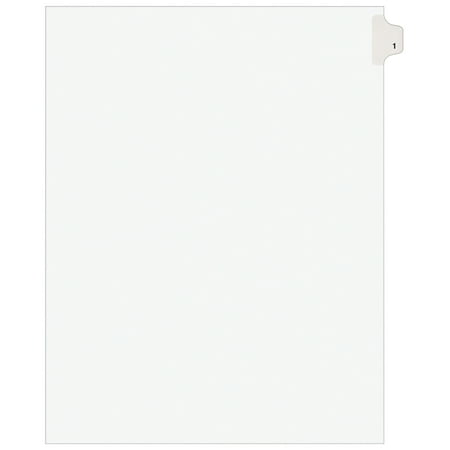 UPC: 0072782119119 | Avery Individual Legal Exhibit Dividers  Avery Style  #1  Side Tab  Letter Size  Pack of 25 (11911)