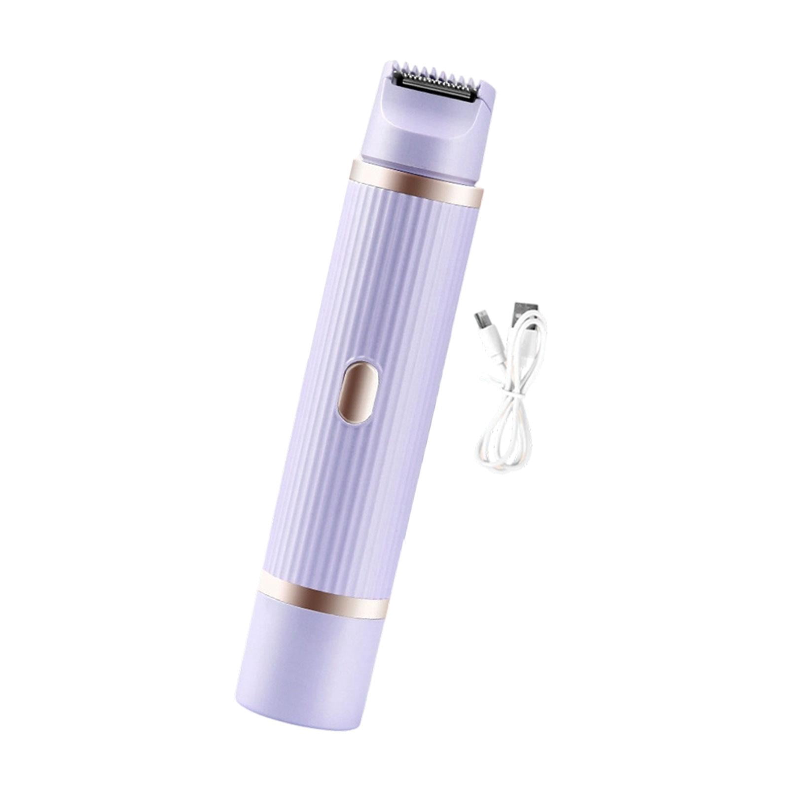 TOOYFUL Lady Shaver Double Heads Detachable Facial Hair Remover for Lips Arms Shower Violet