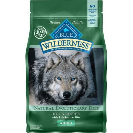 Photo 1 of Blue Buffalo Wilderness Grain Free with Duck Adult Dry Dog Food - 24lbs