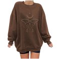 thumbnail image 1 of Sudadera Para Mujer Sudaderas de Otoño Estampado Suelto Cuello Redondo Manga Larga Fleece Jersey de Gran Tamaño Odeerbi ODB171696, 1 of 9
