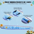 thumbnail image 4 of Nocciola Blue Ribbon Eel Snuffle Dog Toy,Christmas gift,No Stuffing Squeaky Long Snake,Crinkle/Snuffle/Tug Toy for All Breeds, 4 of 5
