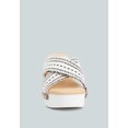 thumbnail image 2 of FInley Raffia High Block Heel Clogs In White, 2 of 7