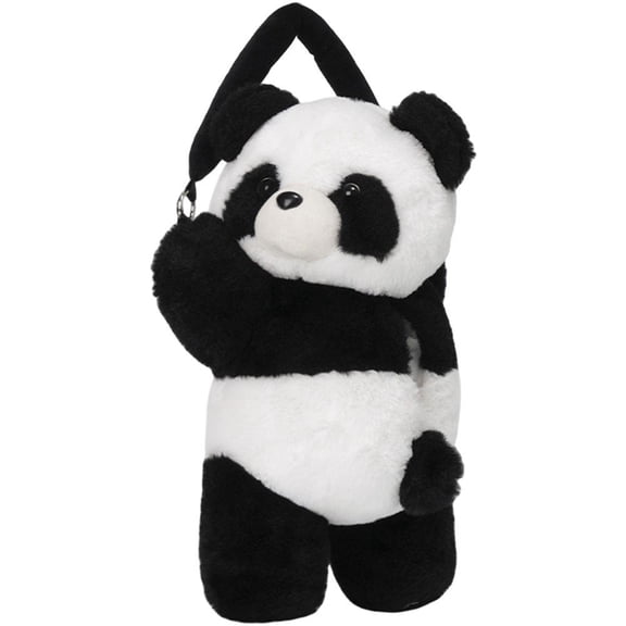 Yvsxxv Car Tissue Holder, Cute Panda Tissue Box Cover Hanging Plush Paper Storage Holder Napkin Box Tissue Dispenser for Home Office Car Decoration