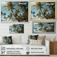 thumbnail image 4 of Designart "Palm Trees landscape I" Floral Floater Framed Canvas Wall Art, 4 of 7