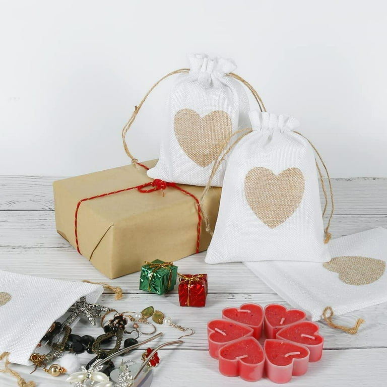 Burlap favor online bags walmart