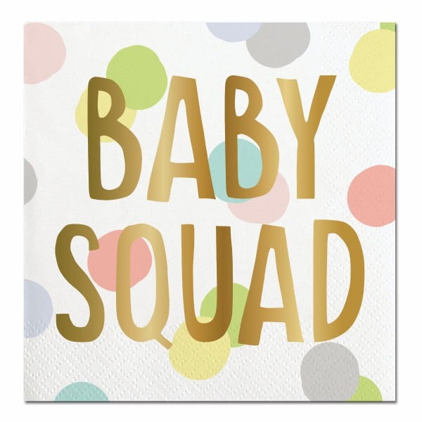 'BABY SQUAD' Funny 20 Ct Cocktail Napkins by Slant