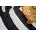 thumbnail image 5 of MDA Home Rio Black/White Faux Zebra Hide Microfiber Printed Rug, 5 of 5