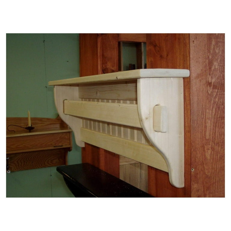 Blanket Rack Holder Wall Hanging Wood Quilt Rack Unfinished Walmart