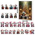 thumbnail image 6 of Christmas Advent Calendar, 24 Days 2D Panda Christmas Countdown Calendar, Acrylic Hanging Gifts, 6 of 6