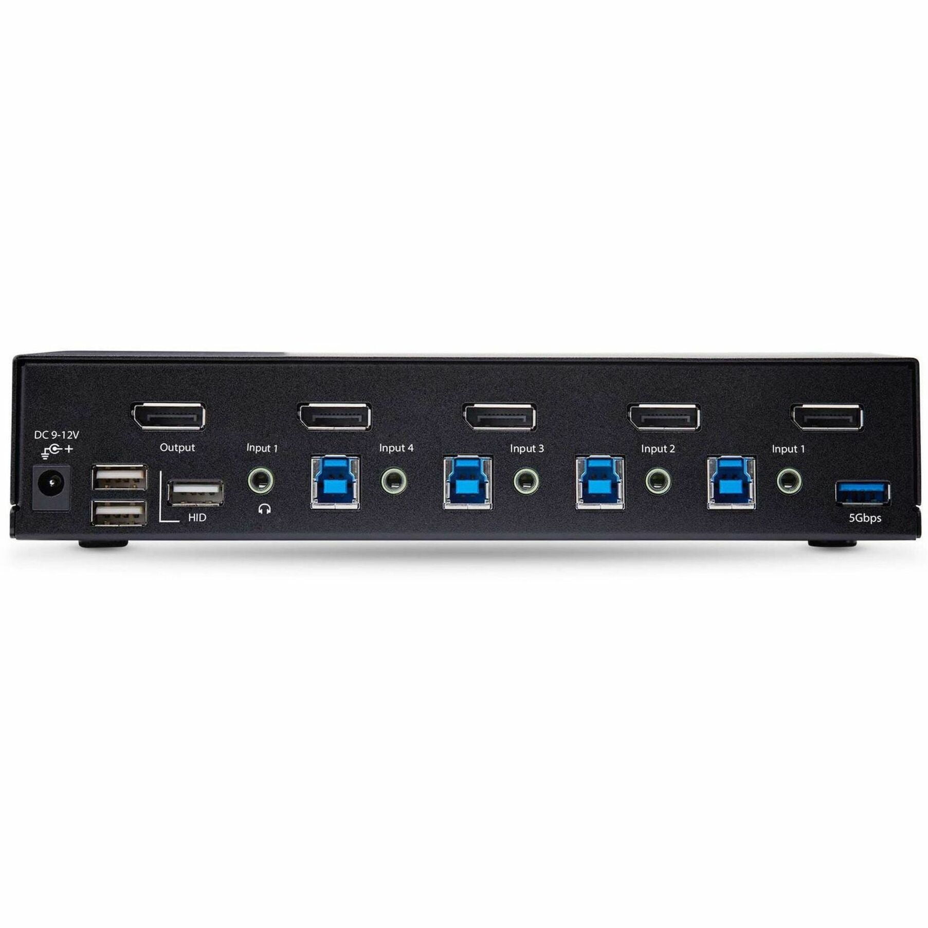 StarTech 4-Port DisplayPort 1.4 KVM Switch 8K 60Hz / 4K 144Hz 2x USB 3.0 Ports 4x USB 2.0 Ports Hotkey Switching TAA Compliant D86A24PORT8KKVM