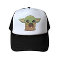 thumbnail image 1 of Disney-gorra de béisbol con estampado de dibujos animados para hombre y mujer, gorro de béisbol transpirable con estampado de Yoda, malla de hueso, estilo Hip Hop, ajustable Fivean unisex, 1 of 2