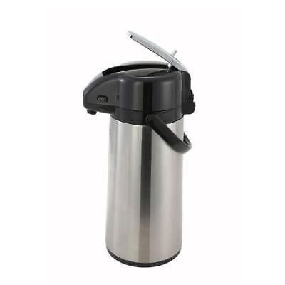 Airpot Glass Liner - Winco AP-822 Airpot, 2.2 liter, glass liner, lever-top, double wall insulated