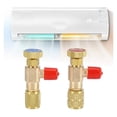 thumbnail image 2 of 2 PCS Copper Safety Valve R22 R410 Copper Plus Liquid Safety Valve Refrigeration Accessories Filling Valve ,Easy to Install, 2 of 5