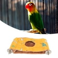 thumbnail image 3 of Warm Plush Double Layer Bird  Bed Hanging Hammock, Colorful And Entertaining, Reduces Anxiety And Loneliness, 3 of 8