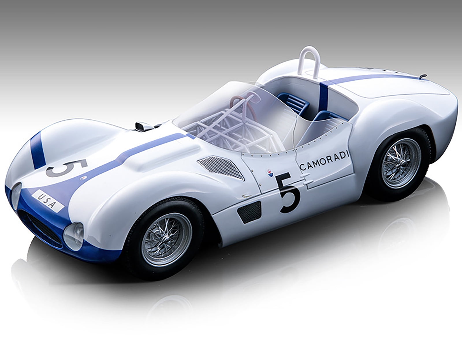1962 Ferrari 250 GTE 2+2 Azure Metal in 1:18 Scale by Tecnomodel 