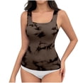 thumbnail image 2 of BLTIBY Women's Shapewear Tank Top Shaping U Neck Camisole Tops Tummy Control Printed Vest Seamless Slimming Sleeveless Shaper Coffee XL, 2 of 3