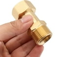 thumbnail image 4 of Junta giratoria para hidrolavadora Dinheiro, conexión de manguera sin torceduras, conexión métrica M22 de 14 mm antitorsión, 3000 Psi (oro, 1 unidad), 4 of 5