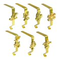 thumbnail image 1 of Christmas Stocking Holders - Festive Design, Metal Hangers, 6 Inch Tall, 1 of 8