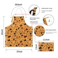 thumbnail image 7 of Halloween Witchy Icons on Orange Apron-Garden Aprons for Women with Pockets-Cotton Linen Waterproof Kitchen Cooking Gardening Aprons Adjustable for Kitchen,Cooking,BBQ and Salon 32"x27", 7 of 7