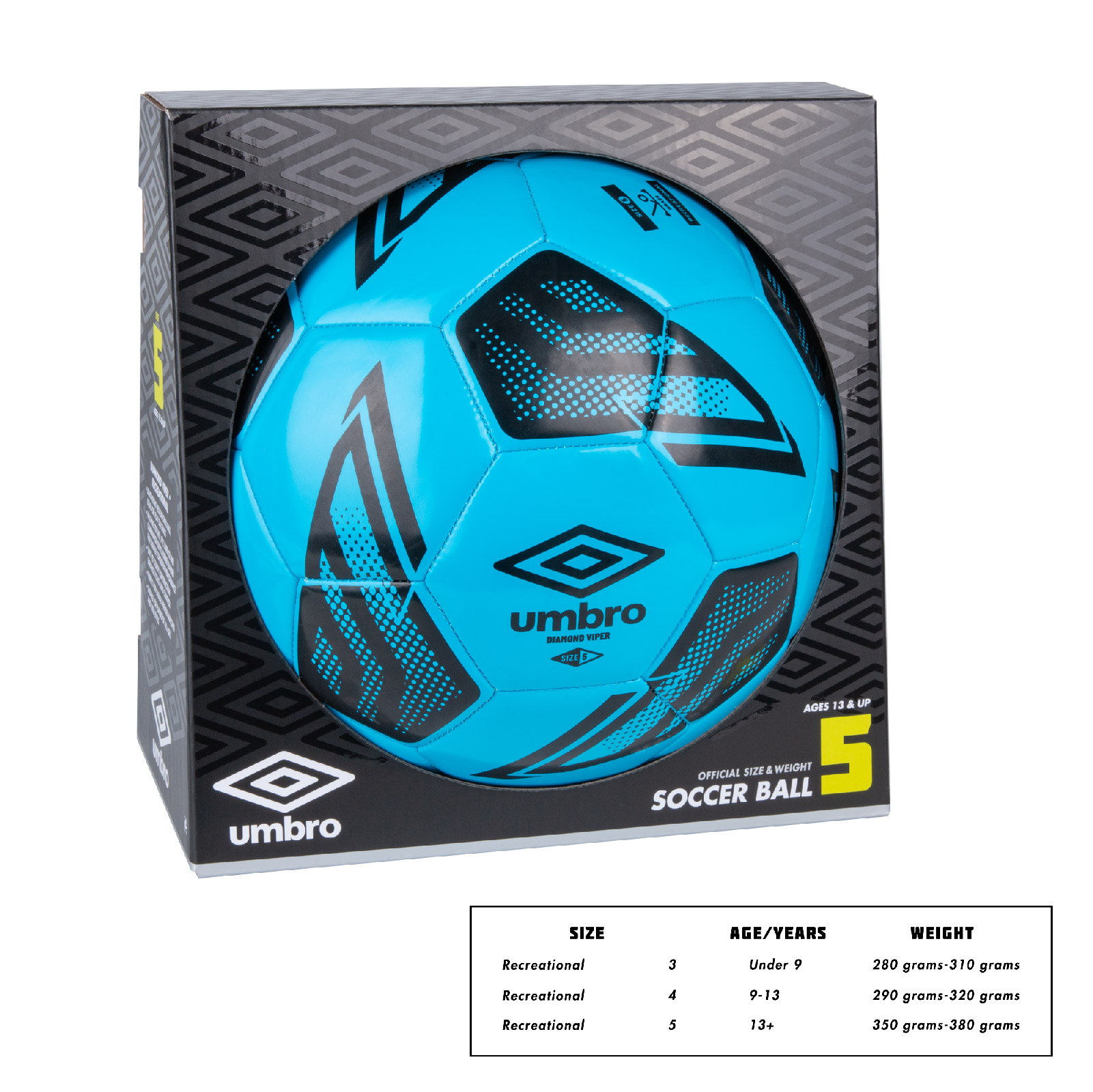 Umbro Diamond Viper Size 5 Soccer Ball, Blue photo 4