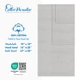 thumbnail image 5 of Cotton Paradise 100% Cotton 6 Piece Towel Set, Soft Absorbent Quick Dry Towels for Bathroom, Silver Gray, 5 of 7
