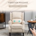 thumbnail image 4 of HOMCOM Fauteuil Inclinable de Massage Fauteuil Inclinable à Poussée avec Repose-Pieds, 4 of 10