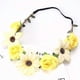 thumbnail image 2 of Sunflower headband (yellow, green, blue) for fashion and accessories, 2 of 4