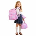 thumbnail image 5 of CSStudio Marble Print Backpacks for Teen with Lunch Bag and Pencil Case,17"Lightweight Schoolbags for Elementary 6-12 Years Old, 5 of 5