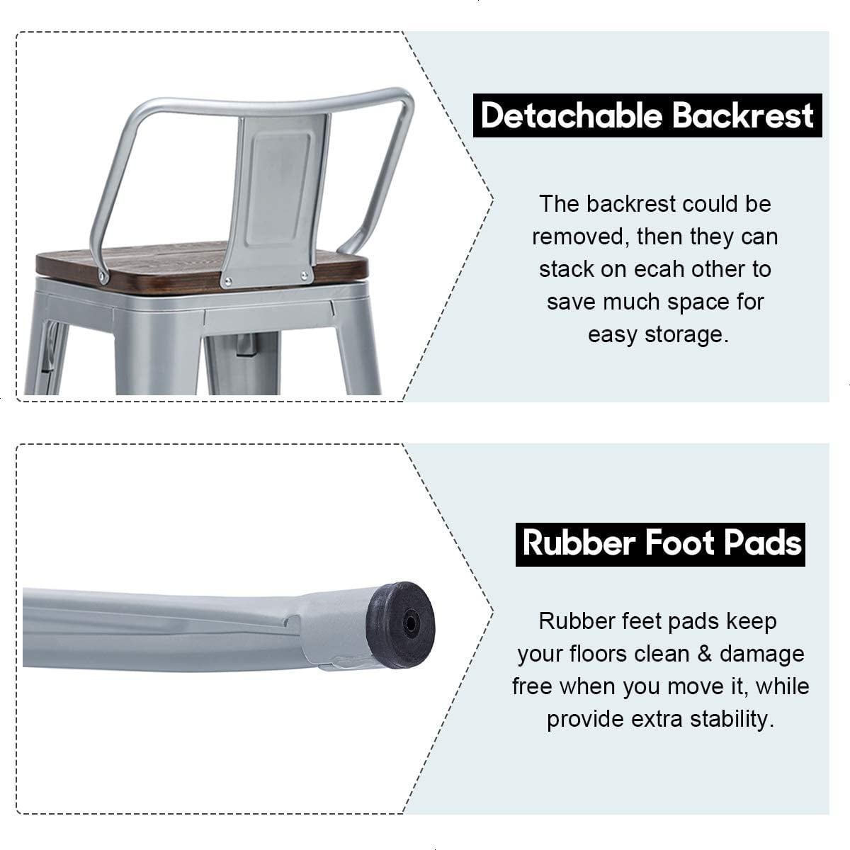 Set of 4 metal bar stools | Facebook