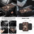 thumbnail image 6 of Yuyamidu Hedgehog Car Seat Covers Front Rear Full Set Pink Flower Steering Wheel Cover Seat Belt Pads Coasters Waste Bin Armrest Cover Cup Holders Rearview Mirror Cover Handbrake Cover Set, 14 PCS, 6 of 7