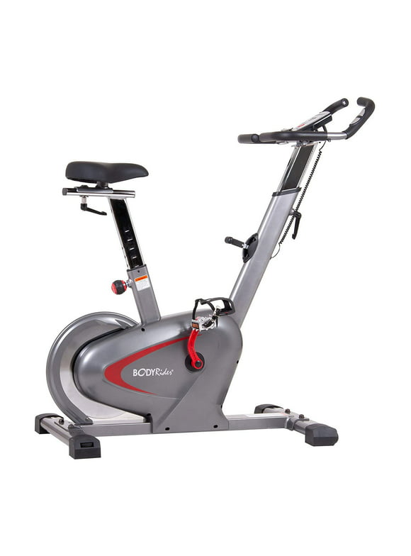 Body Rider BCY6000 Indoor Upright Bike with Curved-Crank Technology, Rear Drive Flywheel, 250 LBS Capacity