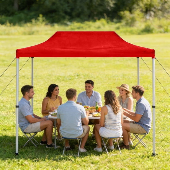 ZHIYA 10X20 Ft Canopy Top Replacement Cover, Waterproof Uv-Resistant Canopy Roof For Pop Up Tent, Patio, Bbq & Summer Events(B-200X300Cm)