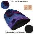 thumbnail image 5 of joogoo Butterfly on Skull Eye Beanie Hats Men Women Cuffed Skull Cap Winter Warm Knit Thick Beanies, 5 of 7