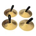 thumbnail image 3 of Bunblic Belly Dance Finger Cymbals Musical Instrument Rhythm beats Birthday Party Equipment Elastic Loop 5cm Lightweight Finger Zills 4Pcs, 3 of 8