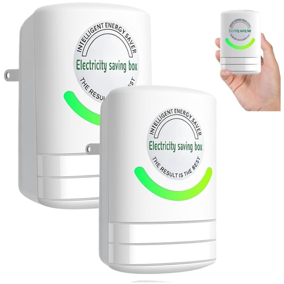 Stopwatt SmartPlug Device, 2 Pack Electricity Saving Box, Power Factor Saver Box, Energy Saving Device for Home & Office US Plug 90V-250V 30KW