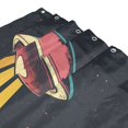 thumbnail image 3 of Yayeee Shower Curtain with Hooks 72"x72" Waterproof Fabric Bathroom Hanging Decor, Red UFO, 3 of 5