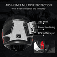 thumbnail image 3 of Bluetooth Modular Motorcycle Helmet,Full Face Motorcycle Helmet,Dot Approved,Built-In Dual Speakers With Microphone,Contains Colored Lenses, Brown Lenses and Bluetooth Headsets, 3 of 6