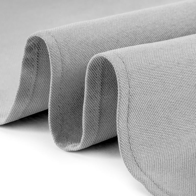 Intedge Gray 65/35 Polycotton Blend Cloth Napkins, 20 x 20 - 12/Pack