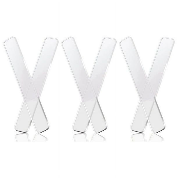 3X Uñas Shiner de Cristal - Limas de Uñas de Vidrio Nano Cristal Uña Buffer Brillo Pulido para Uñas Naturales Uñas del Pie