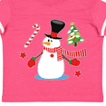 thumbnail image 4 of Inktastic Top Hat Snowman with Christmas Tree and Candy Cane Boys or Girls Toddler T-Shirt, 4 of 5