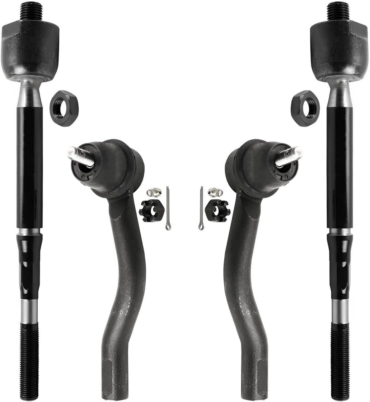 Detroit Axle Front Inner & Outer Tie Rod End Kit For 2012-2015 Honda Civic & 2013-2019 Acura ILX