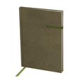 thumbnail image 2 of Libreta de poliéster con 80 hojas, pasta rígida y cubierta suave al tacto verde 14.6 x 21, 2 of 6