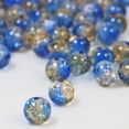 thumbnail image 5 of Round Beads,Bracelet Making Supplies,Jewelry Making Crystal Glass Beads,Reusable Crackle Beads for DIY Art,10mm/0.4in,100pack(Blue), 5 of 5