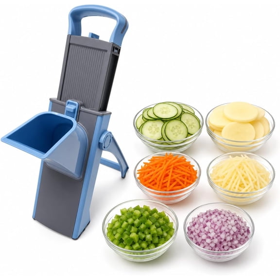 Pandaoo Upright Mandoline Slicer & Chopper with Catch Tray